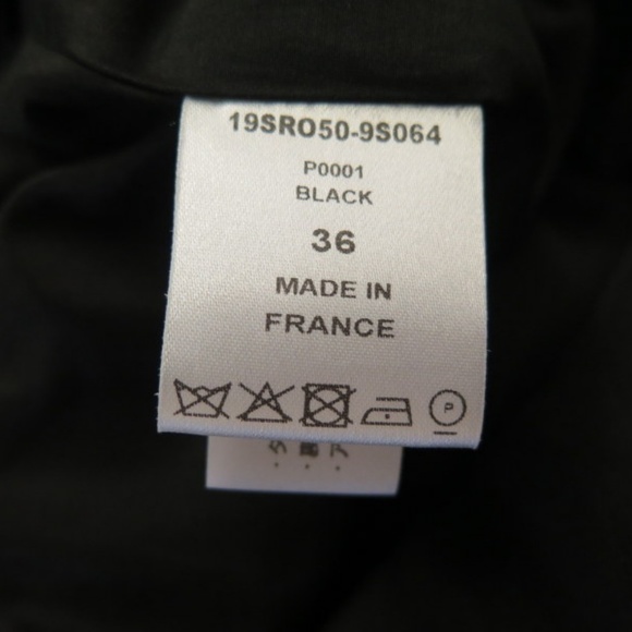 Chloe Dress Black Striped Cotton-Blend - Picture 6 of 6